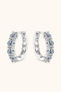 2.4 Carat Moissanite Huggie Earrings